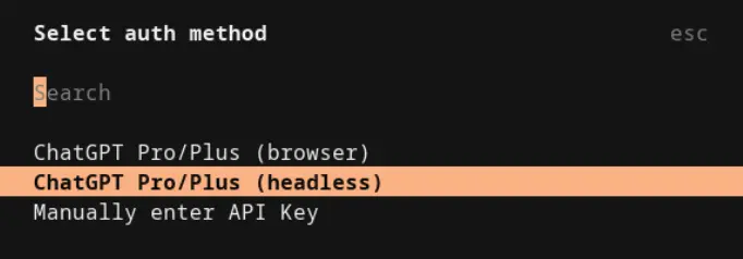 Select headless login